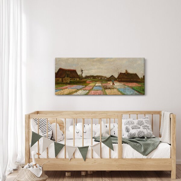 Obraz - Vincent van Gogh, Flower Beds in Holland, reprodukcia (120x50 cm)