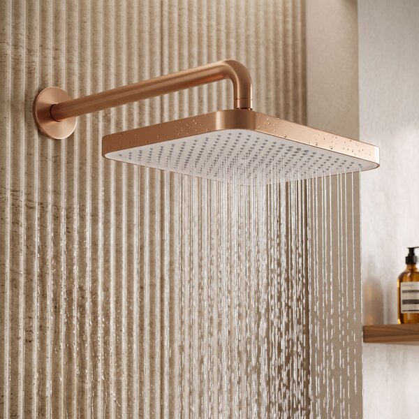 Obdĺžniková dažďová sprcha REA JS-032 Brushed Copper