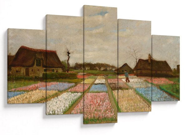 Obraz - Vincent van Gogh, Flower Beds in Holland, reprodukcia (150x105 cm)