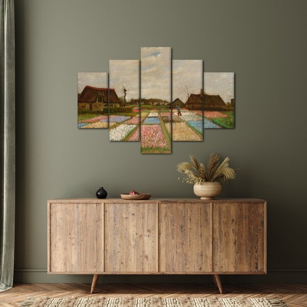 Obraz - Vincent van Gogh, Flower Beds in Holland, reprodukcia (150x105 cm)