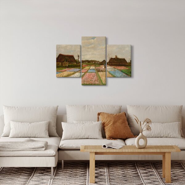 Obraz - Vincent van Gogh, Flower Beds in Holland, reprodukcia (90x60 cm)