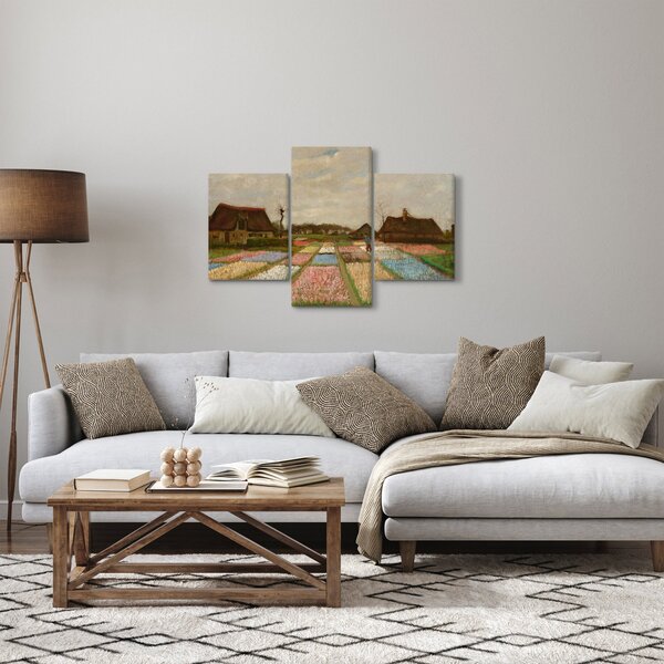 Obraz - Vincent van Gogh, Flower Beds in Holland, reprodukcia (90x60 cm)
