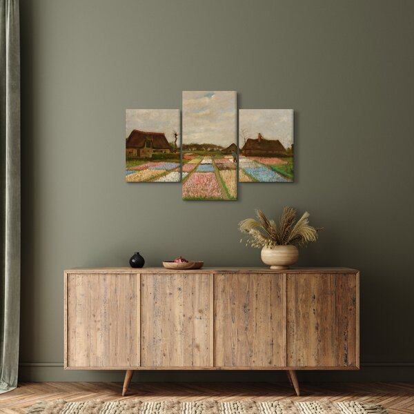 Obraz - Vincent van Gogh, Flower Beds in Holland, reprodukcia (90x60 cm)