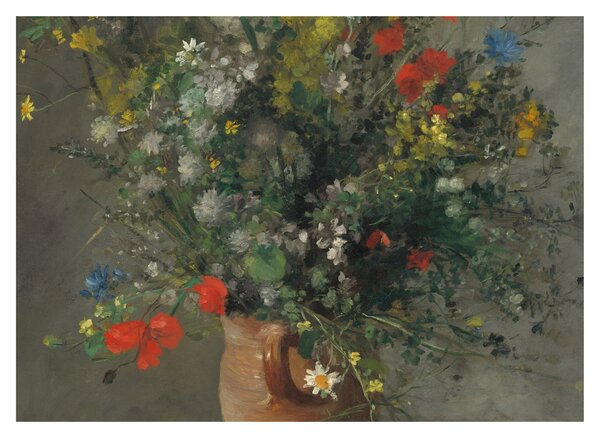 Obraz - Auguste Renoir, Flowers in a Vase, reprodukcia (70x50 cm)