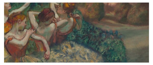 Obraz - Edgar Degas, Four Dancers, reprodukcia (120x50 cm)