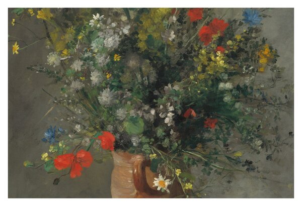 Obraz - Auguste Renoir, Flowers in a Vase, reprodukcia (90x60 cm)