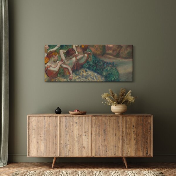 Obraz - Edgar Degas, Four Dancers, reprodukcia (120x50 cm)