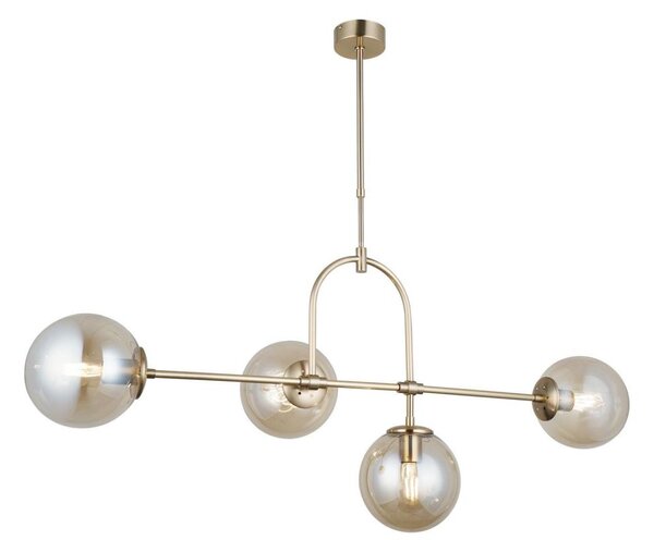 Luster na tyči POLINO 4xE27/40W/230V zlatý