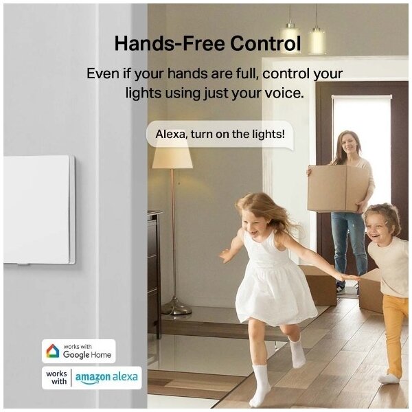 TP-Link - Inteligentný svetelný vypínač 2xAAA Wi-Fi