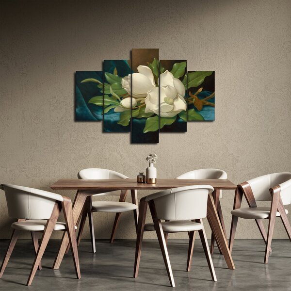 Obraz - Martin Johnson Heade, Giant Magnolias on a Blue Velvet Cloth, reprodukcia (150x105 cm)