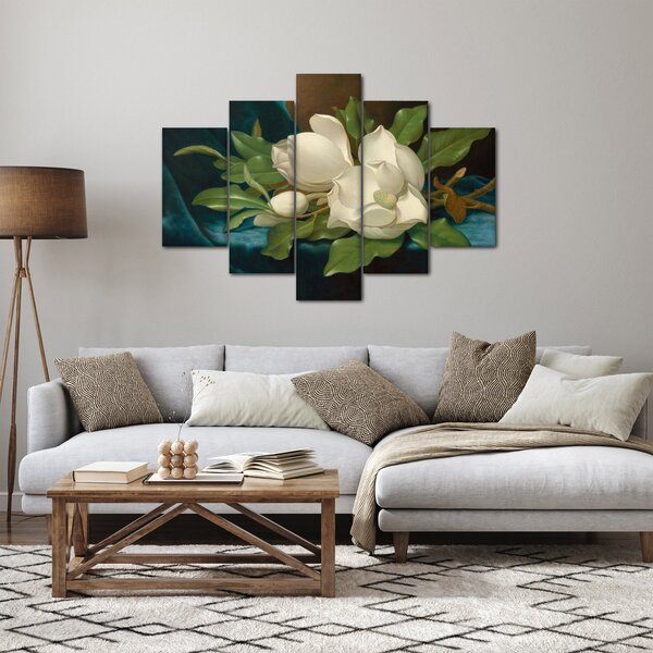 Obraz - Martin Johnson Heade, Giant Magnolias on a Blue Velvet Cloth, reprodukcia (150x105 cm)