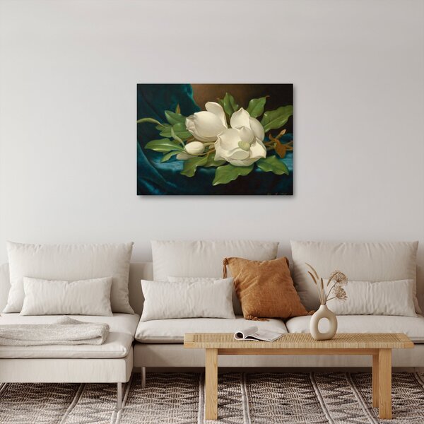 Obraz - Martin Johnson Heade, Giant Magnolias on a Blue Velvet Cloth, reprodukcia (70x50 cm)