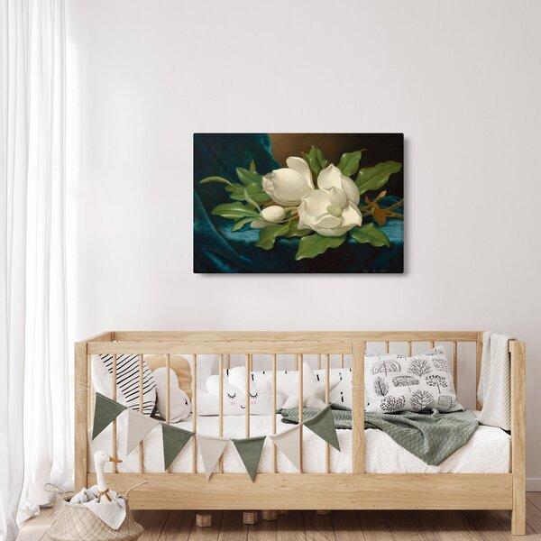 Obraz - Martin Johnson Heade, Giant Magnolias on a Blue Velvet Cloth, reprodukcia (90x60 cm)