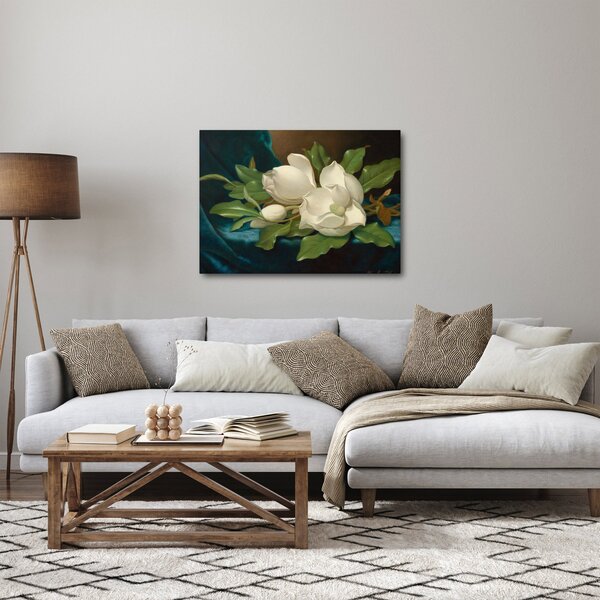 Obraz - Martin Johnson Heade, Giant Magnolias on a Blue Velvet Cloth, reprodukcia (70x50 cm)