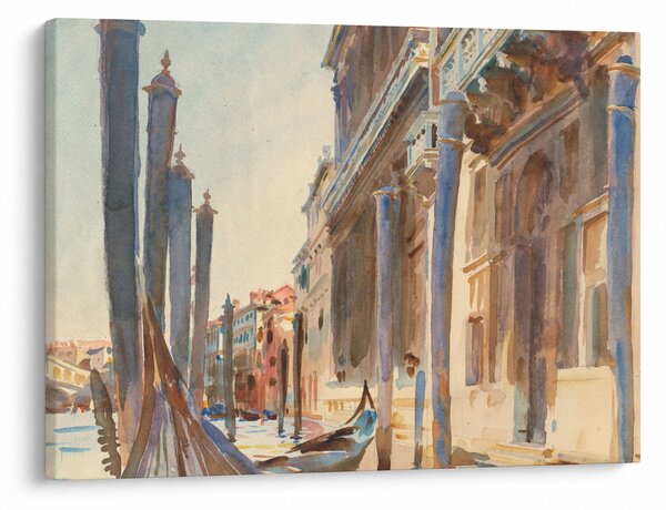 Obraz - John Singer Sargent, Gondola Moorings on the Grand Canal, reprodukcia (70x50 cm)