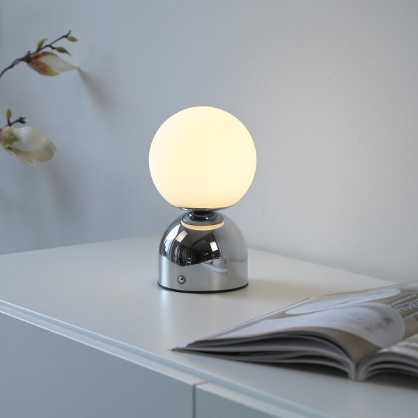 Schöner Wohnen 19218-17 - LED stmievateľná stolná lampa RUDI LED/1,2W/5V lesklý chróm