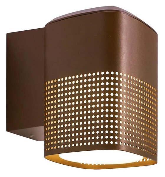 Nordlux - Vonkajšie nástenné svietidlo SIDARA 1xE27/15W/230V IP54 hnedé
