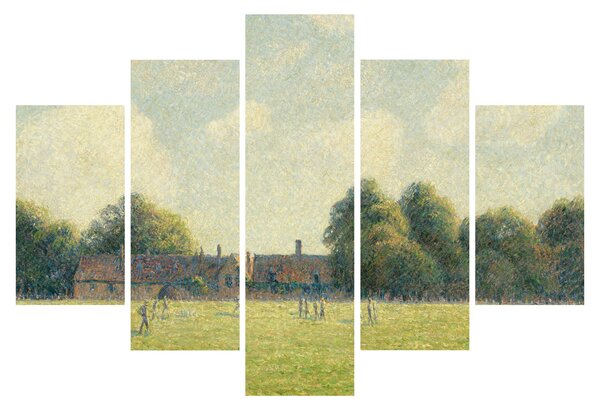 Obraz - Camille Pissarro, Hampton Court Green, reprodukcia (150x105 cm)