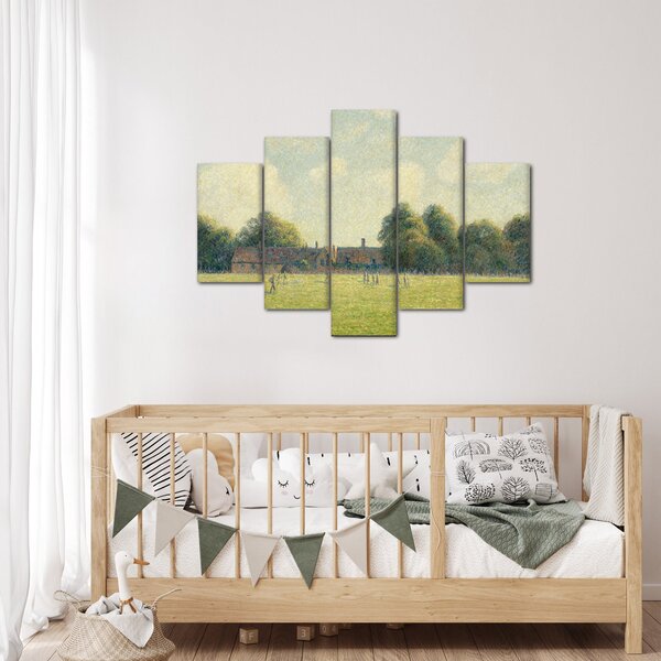Obraz - Camille Pissarro, Hampton Court Green, reprodukcia (150x105 cm)