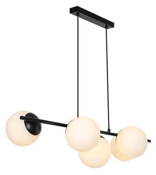 Nordlux - Luster na lanku LILLY 5xE14/10W/230V čierna