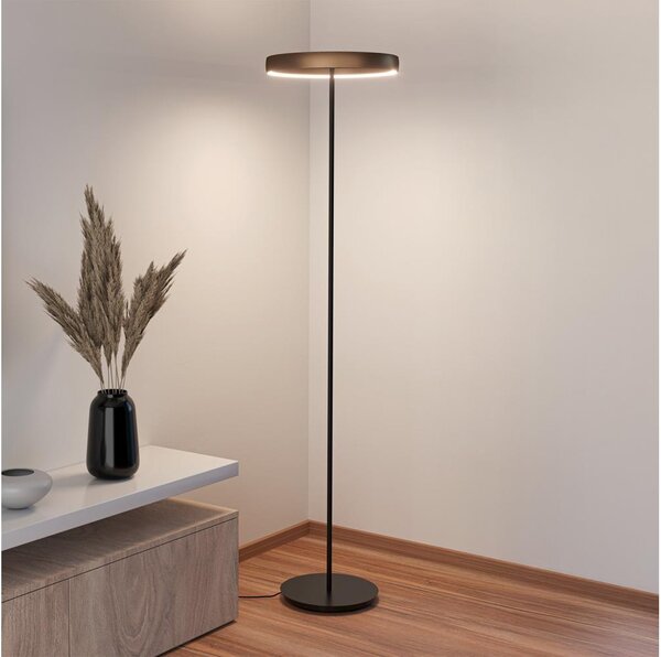 Eglo 390452 - LED stmievateľná stojacia lampa TRABUCO 2xLED/19W/230V 2200-6500K hnedá