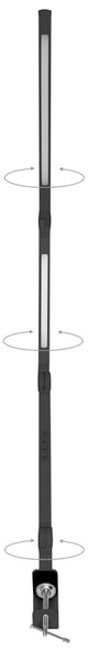 LED kancelárska lampa SPACE 19W, CCT čierna (LU19WT-CR)