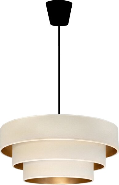 Brilagi - Luster na lanku LUNETA 1xE27/60W/230V priemer 40 cm krémová/zlatá