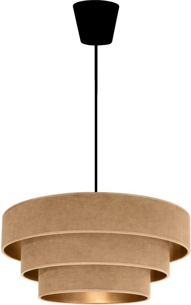 Brilagi - Luster na lanku LUNETA 1xE27/60W/230V pr. 40 cm béžová/zlatá