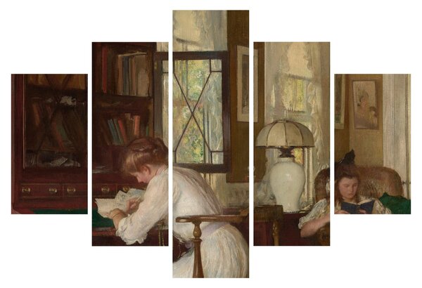 Obraz - Edmund Tarbell, Josephine and Mercie, reprodukcia (150x105 cm)