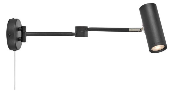 Markslöjd 109181 - stmievateľné LED nástenné svietidlo ARLO LED/4,9W/230V čierne