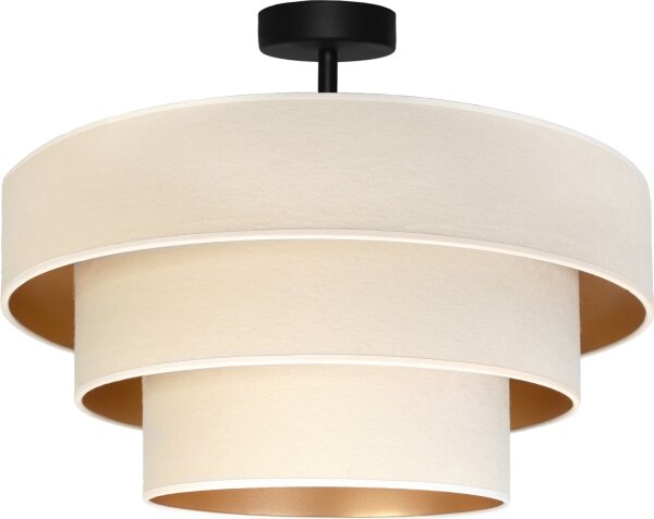 Brilagi - Prisadený luster LUNETA 1xE27/60W/230V, priemer 40 cm, krémová/zlatá