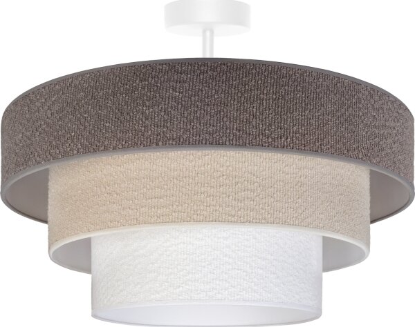 Brilagi - Prisadený luster LUNETA 1xE27/60W/230V priemer 40 cm sivá/krémová/biela