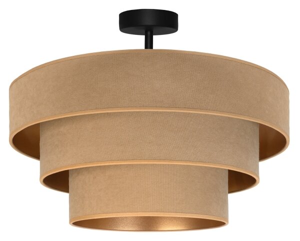 Brilagi - Prisadený luster LUNETA 1xE27/60W/230V priemer 40 cm béžová/zlatá
