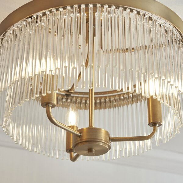 Endon 119109 - Prisadený luster CLERMONT 3xE14/6W/230V mosadz