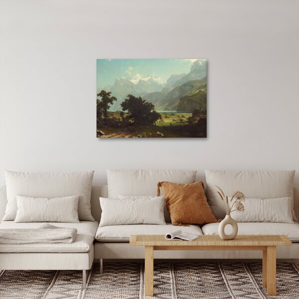 Obraz - Albert Bierstadt, Lake Lucerne, reprodukcia (70x50 cm)