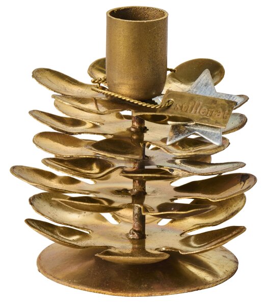Kovový svietnik Gold Cone Gloria
