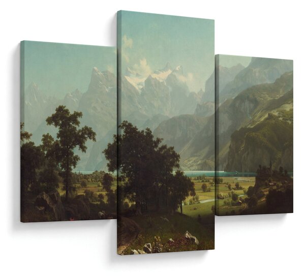 Obraz - Albert Bierstadt, Lake Lucerne, reprodukcia (90x60 cm)