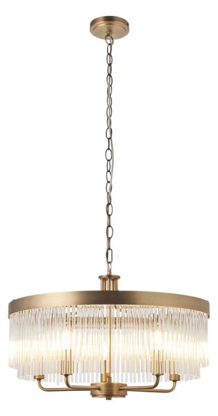 Endon 119110 - Luster na reťazi CLERMONT 5xE14/6W/230V mosadz