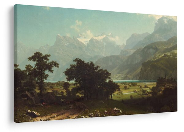 Obraz - Albert Bierstadt, Lake Lucerne, reprodukcia (90x60 cm)