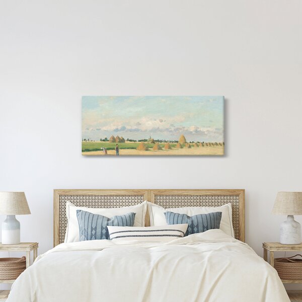 Obraz - Camille Pissarro, Landscape, Ile de France, reprodukcia (120x50 cm)