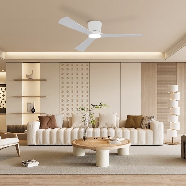 ZEVENTI - LED stropný ventilátor AUREX LED/24W/230V Wi-Fi Tuya biely + diaľkové ovládanie