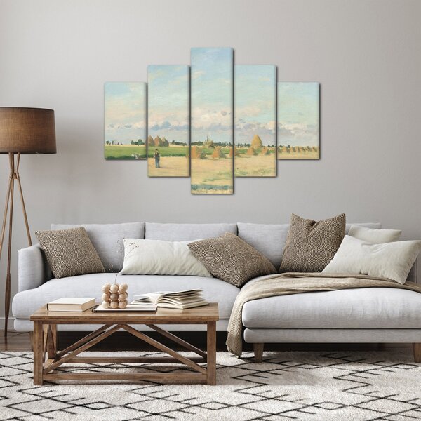 Obraz - Camille Pissarro, Landscape, Ile de France, reprodukcia (150x105 cm)