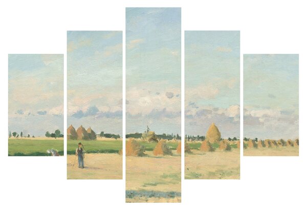 Obraz - Camille Pissarro, Landscape, Ile de France, reprodukcia (150x105 cm)