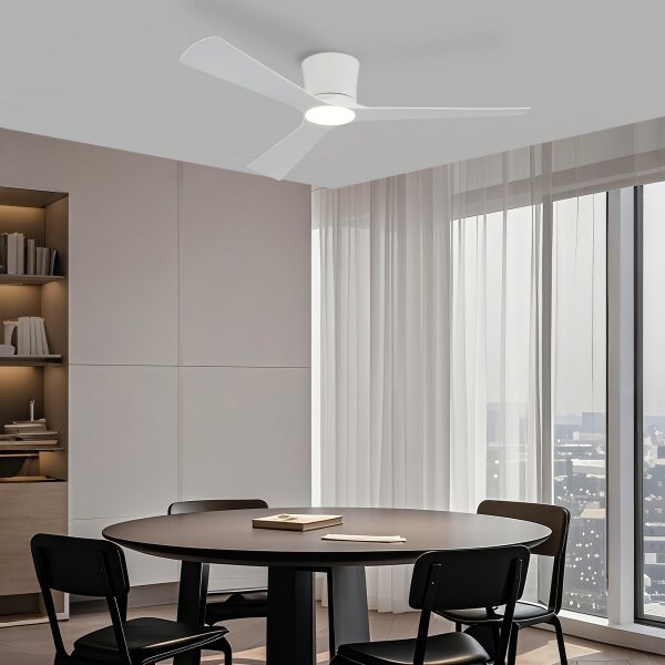 ZEVENTI - LED stropný ventilátor AUREX LED/24W/230V Wi-Fi Tuya biely + diaľkové ovládanie
