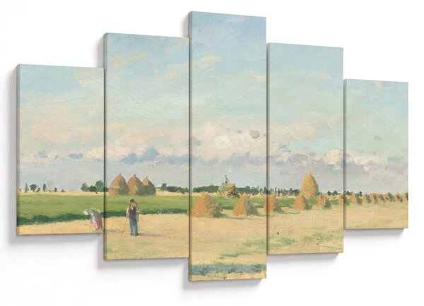 Obraz - Camille Pissarro, Landscape, Ile de France, reprodukcia (150x105 cm)