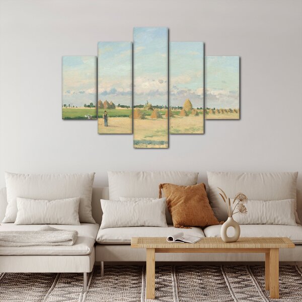 Obraz - Camille Pissarro, Landscape, Ile de France, reprodukcia (150x105 cm)