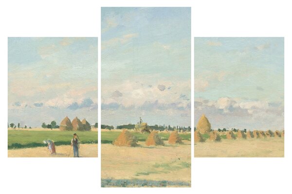 Obraz - Camille Pissarro, Landscape, Ile de France, reprodukcia (90x60 cm)