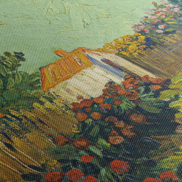 Obraz - Imitator of Vincent van Gogh, Landscape, reprodukcia (s hodinami) (90x30 cm)