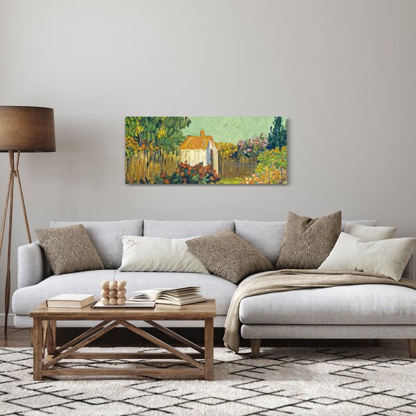 Obraz - Imitator of Vincent van Gogh, Landscape, reprodukcia (120x50 cm)