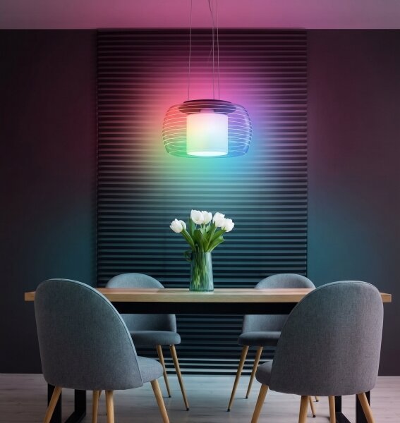 Eglo 99023 - LED RGB Stmievateľný luster na lanku BRIAGLIA-C LED/24,8W/230V